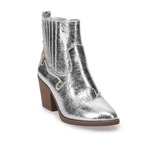 NWT #20 Sonoma Tupelo Silver Beautiful Bright & Cool Women's Cowboy Boots 6.5